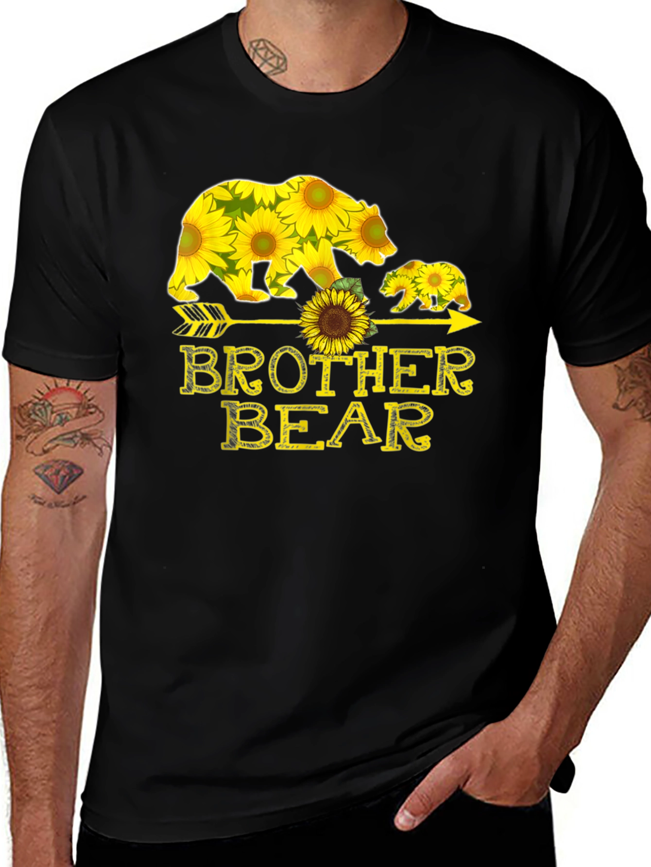 Brother Bear Sunflower Graphic Tee