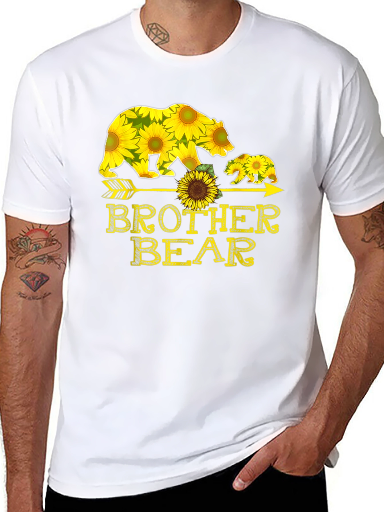 Brother Bear Sunflower Graphic Tee