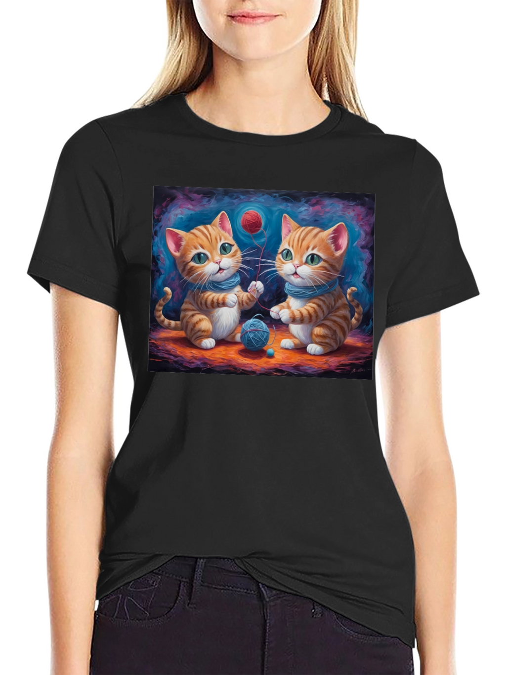 Cute Kitten Graphic T-Shirt