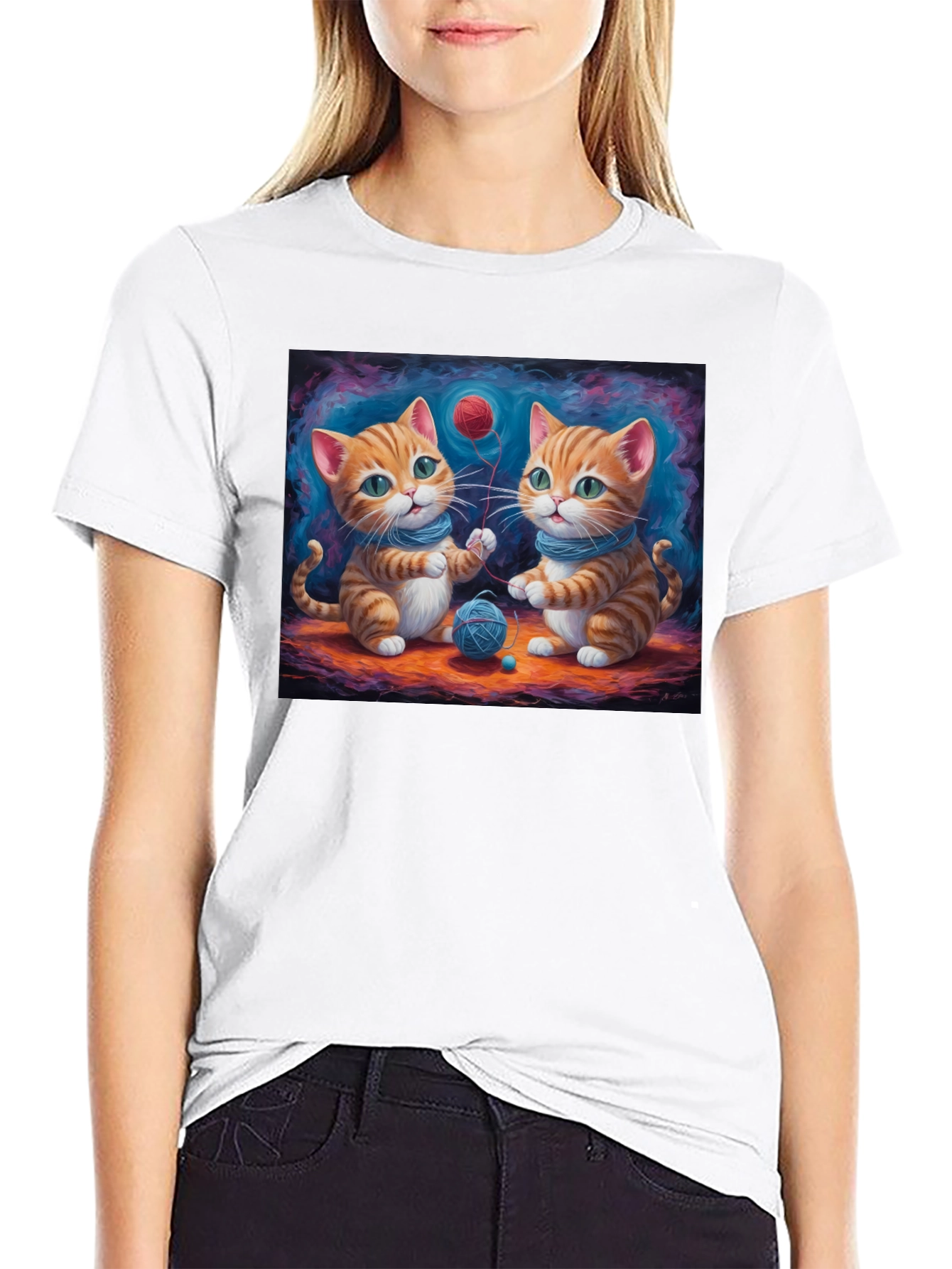 Cute Kitten Graphic T-Shirt
