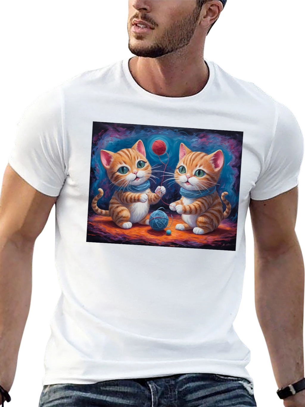 Cute Kitten Graphic T-Shirt