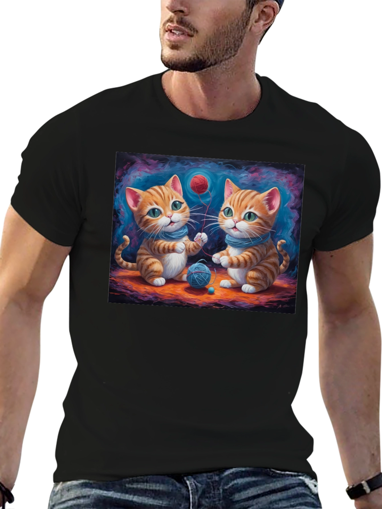 Cute Kitten Graphic T-Shirt