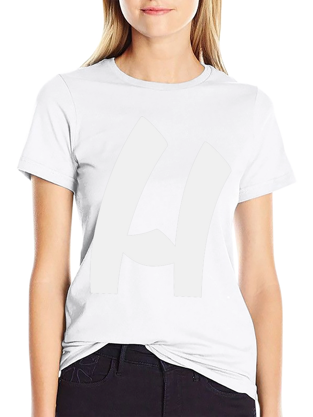 Bold H Black T-Shirt - Modern Casual Style
