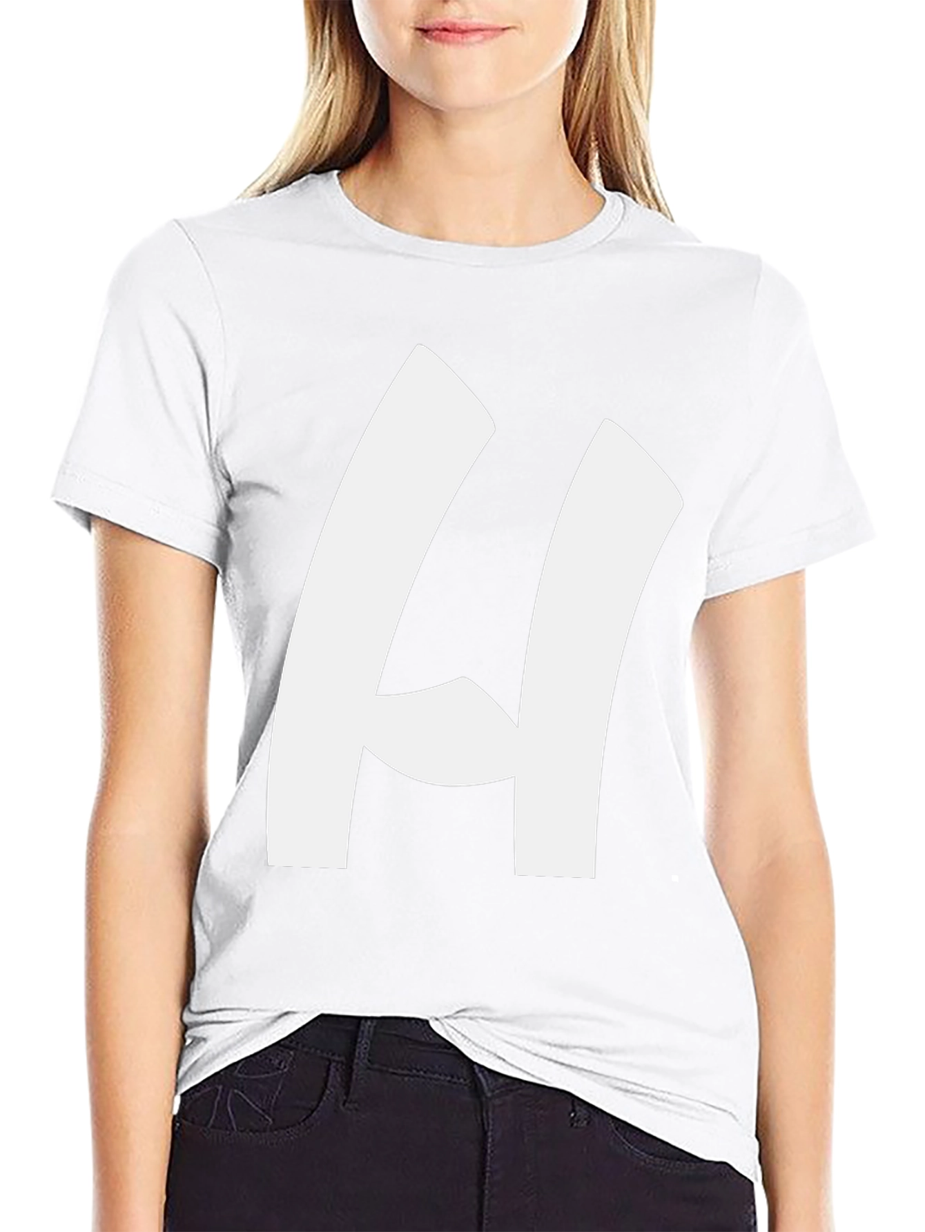 Bold H Black T-Shirt - Modern Casual Style