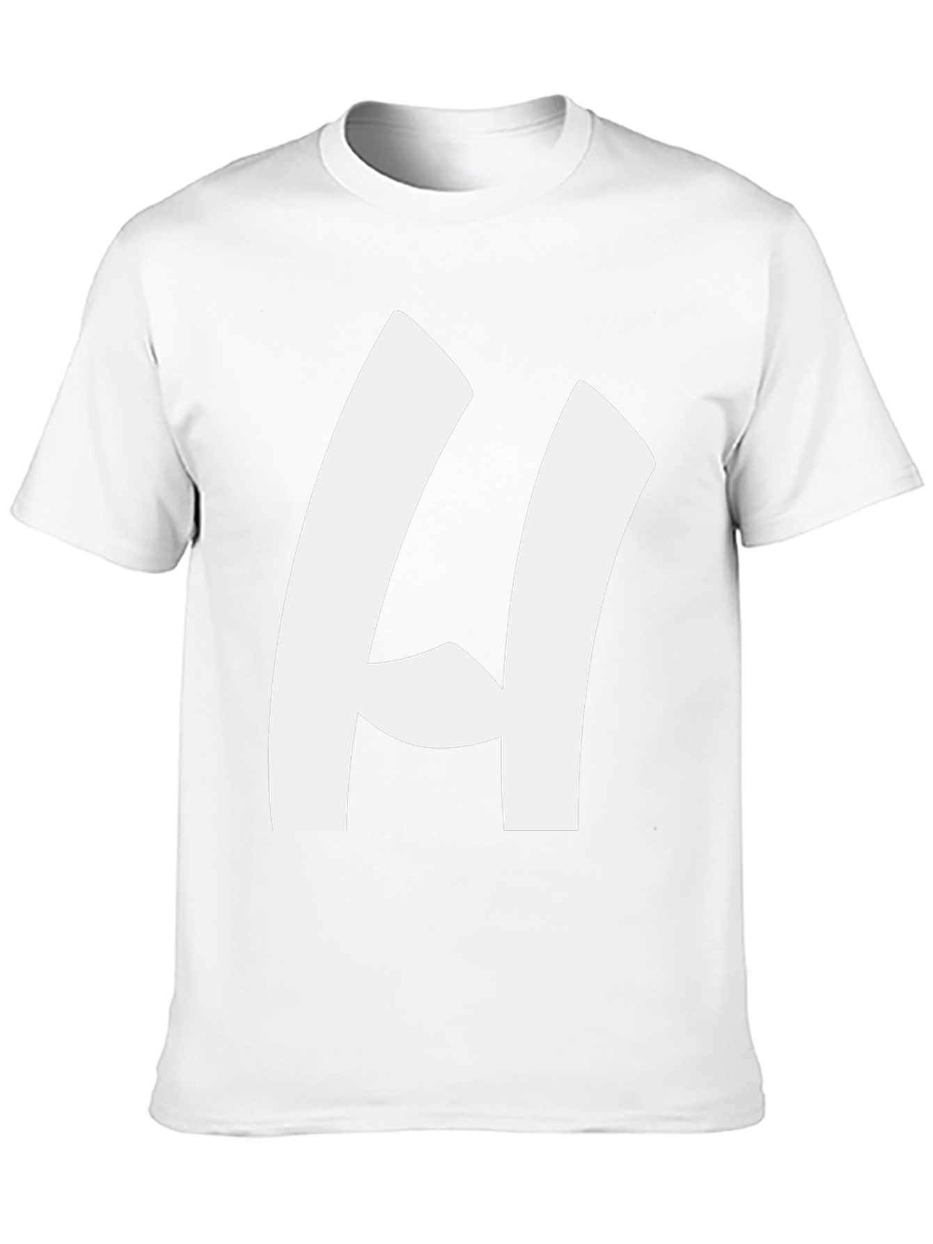 Bold H Black T-Shirt - Modern Casual Style