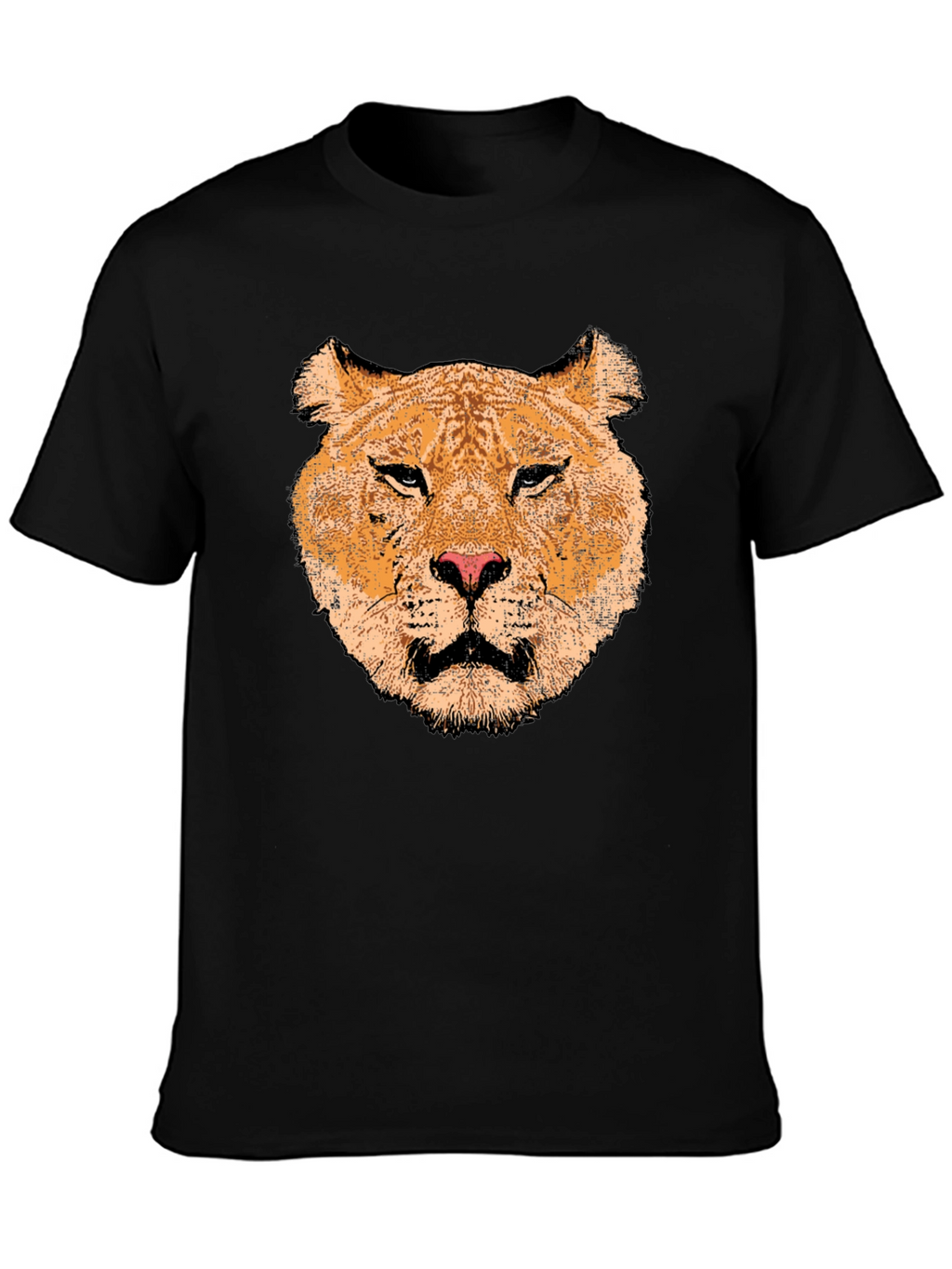 Lioness Graphic Print Black T-Shirt