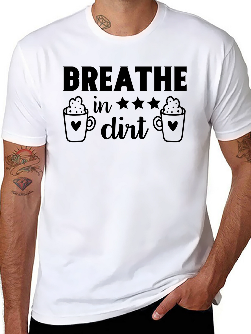 Breathe In Dirt Graphic T-Shirt - Coffee Lover Edition