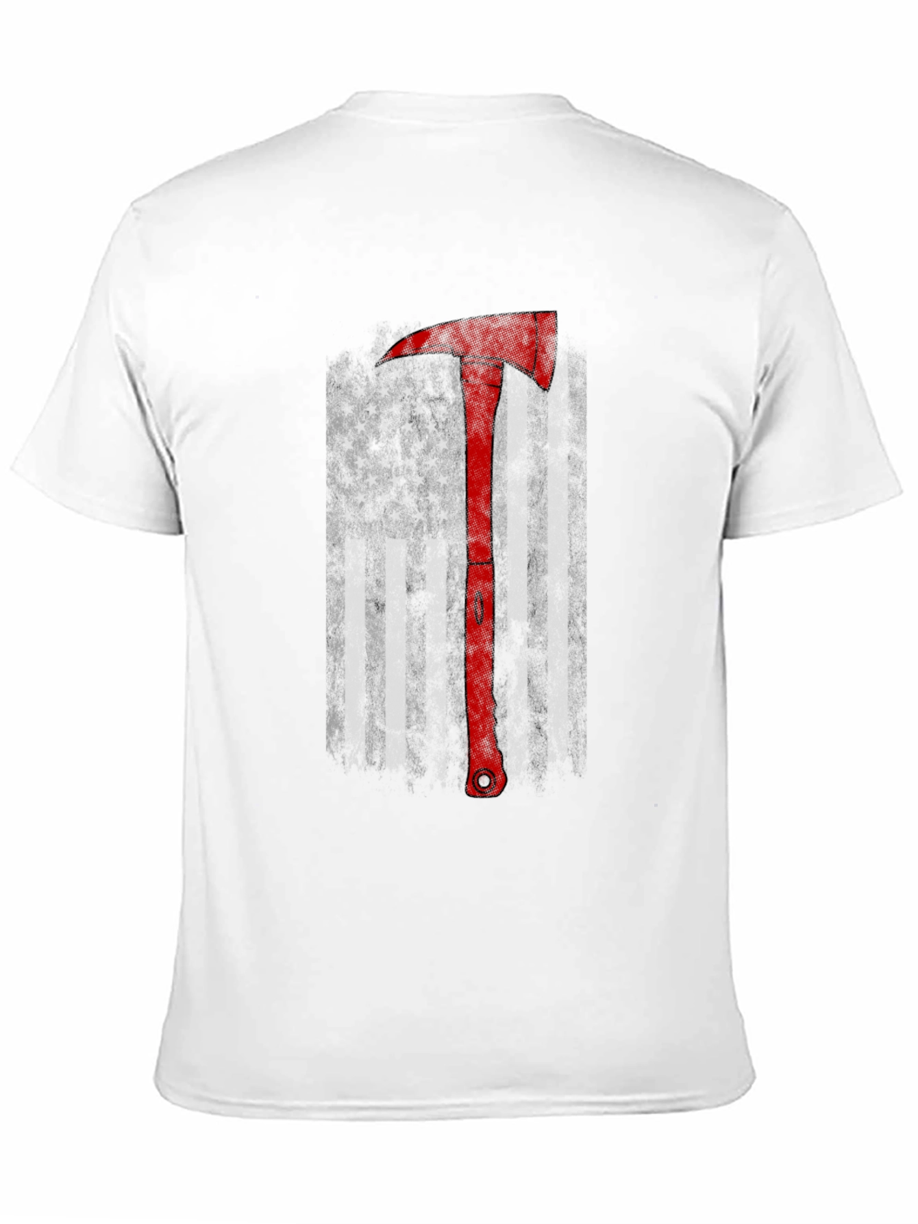 Firefighter Axe Flag Graphic Tee