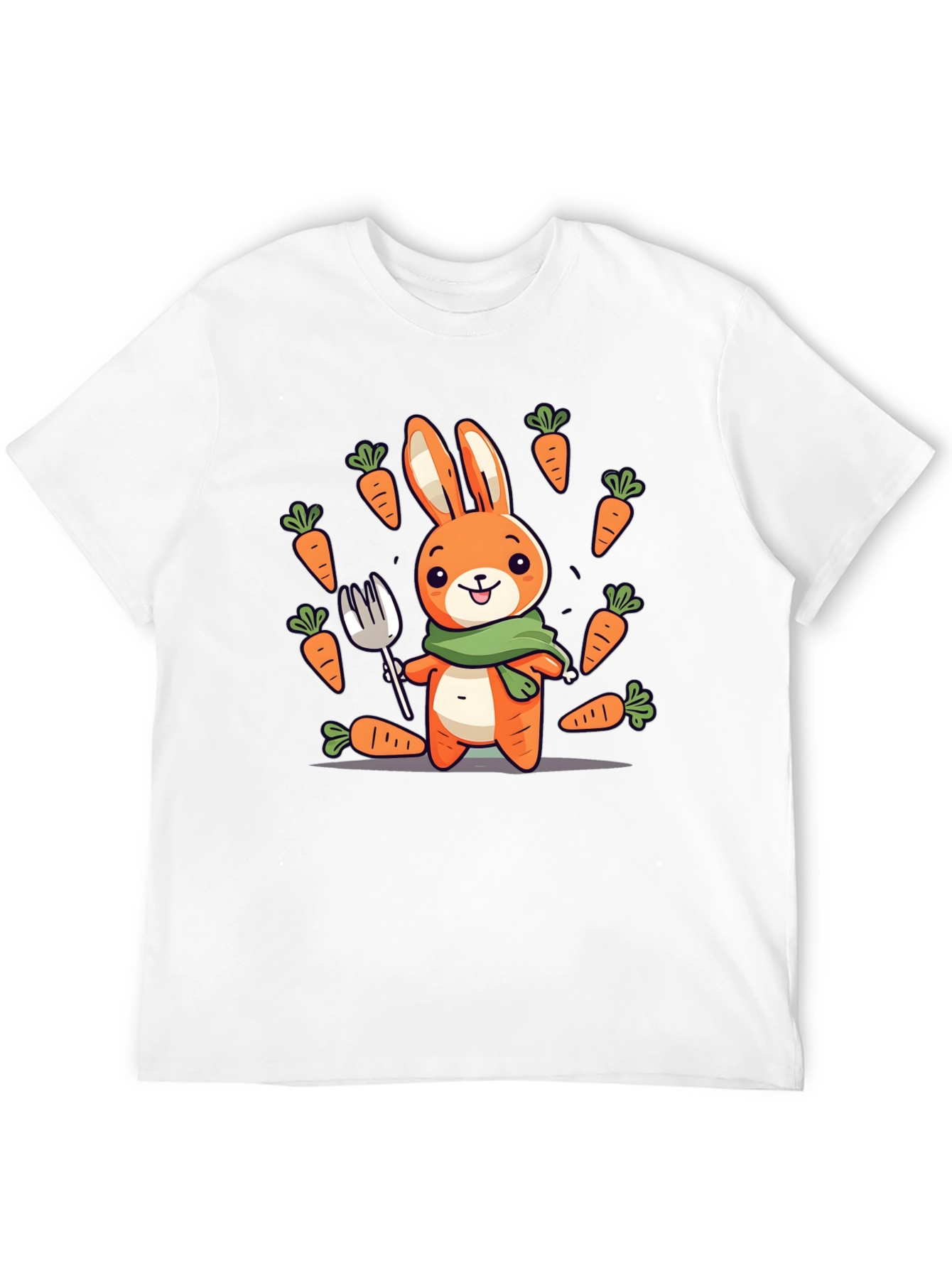 Bunny Carrot T-Shirt - Cute Cartoon Design