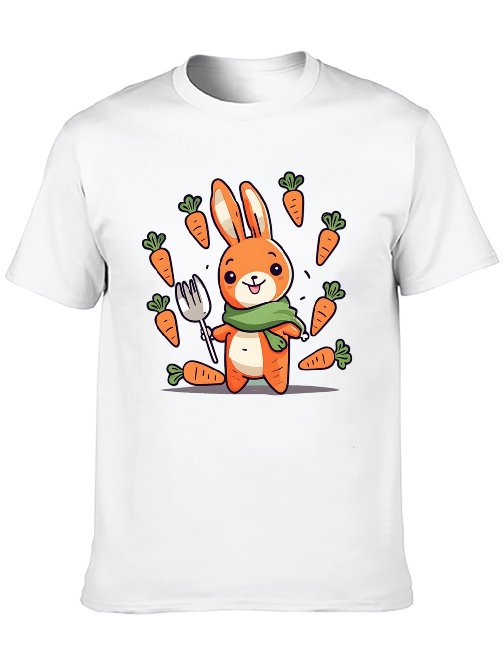 Bunny Carrot T-Shirt - Cute Cartoon Design