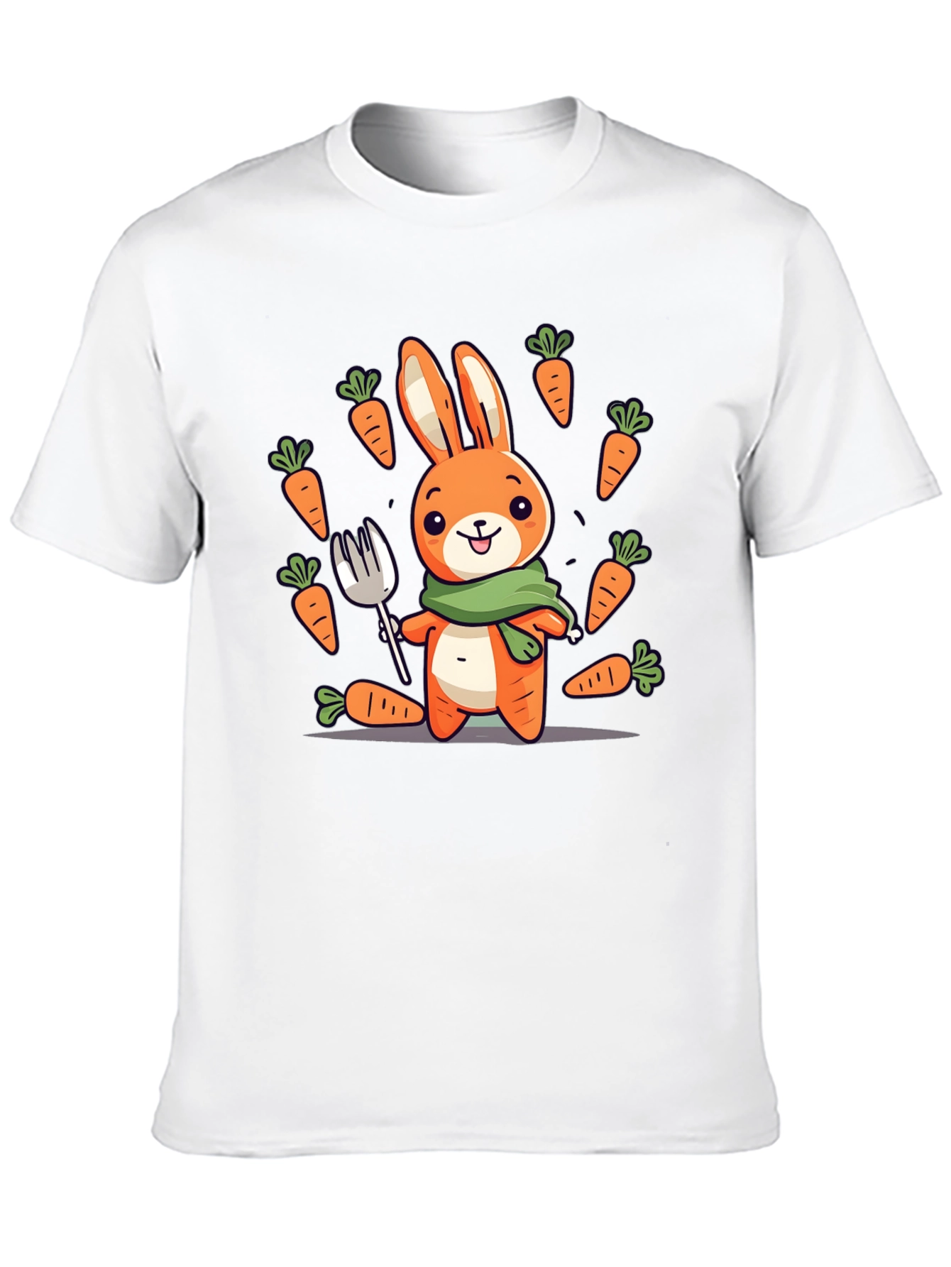 Bunny Carrot T-Shirt - Cute Cartoon Design