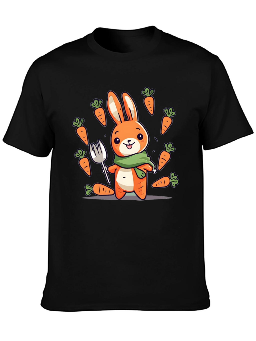 Bunny Carrot T-Shirt - Cute Cartoon Design