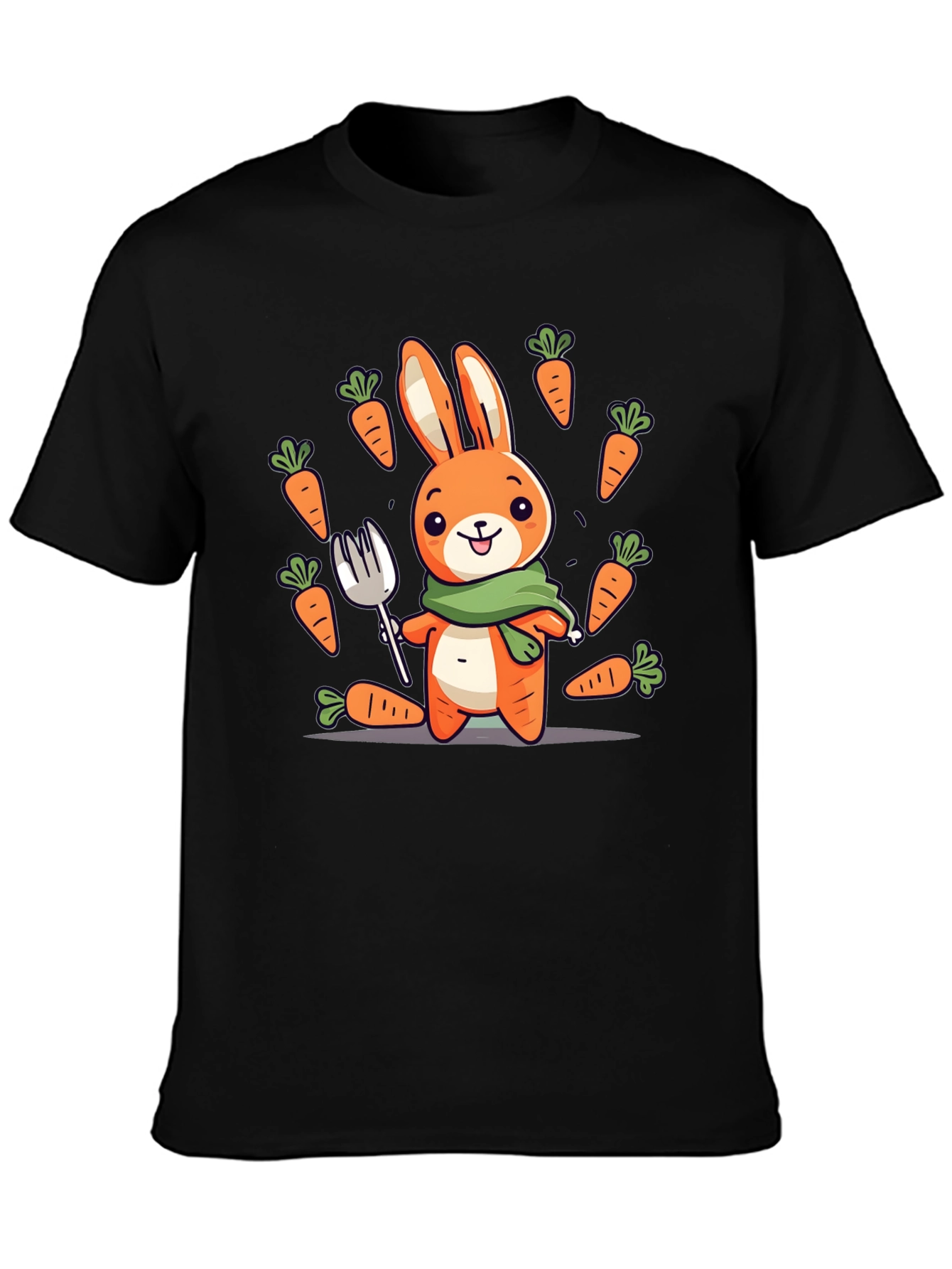 Bunny Carrot T-Shirt - Cute Cartoon Design
