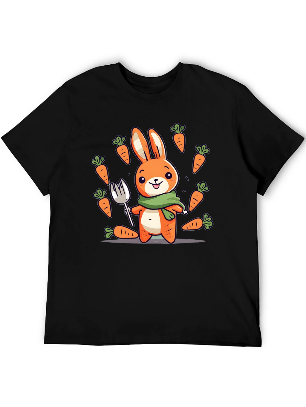 Bunny Carrot T-Shirt - Cute Cartoon Design