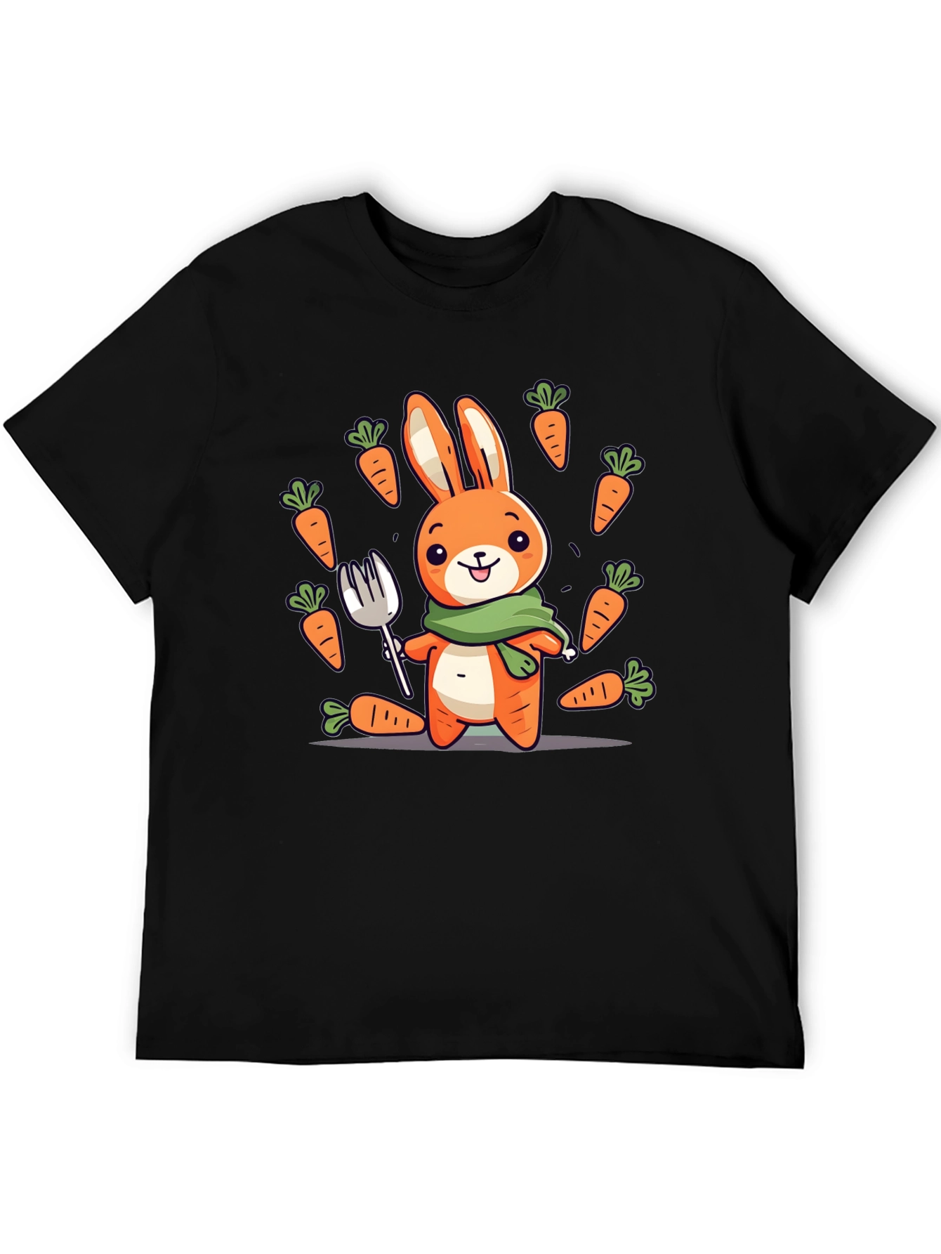 Bunny Carrot T-Shirt - Cute Cartoon Design