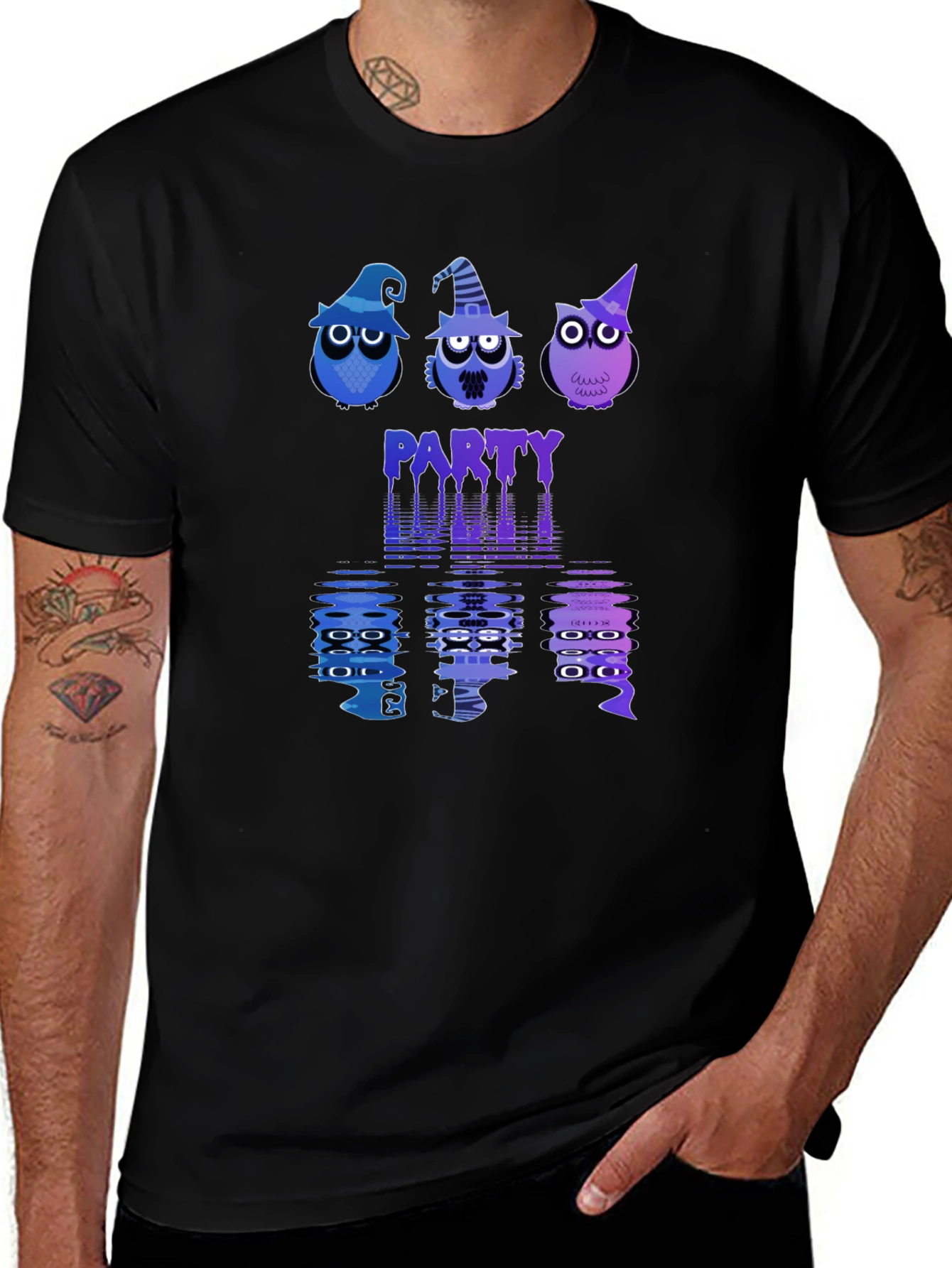 Halloween Owl Party Graphic Tee