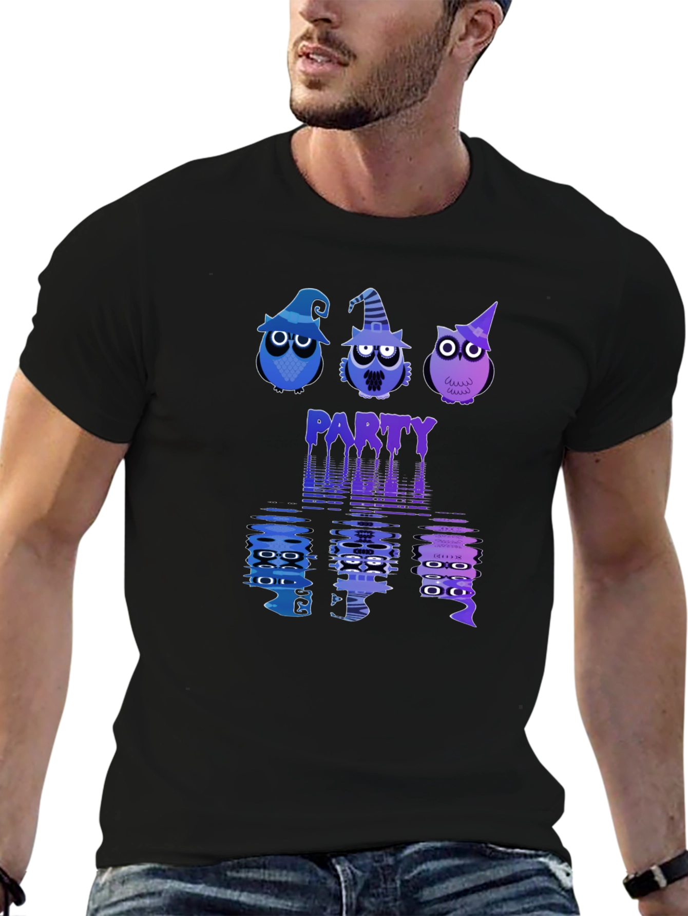 Halloween Owl Party Graphic Tee
