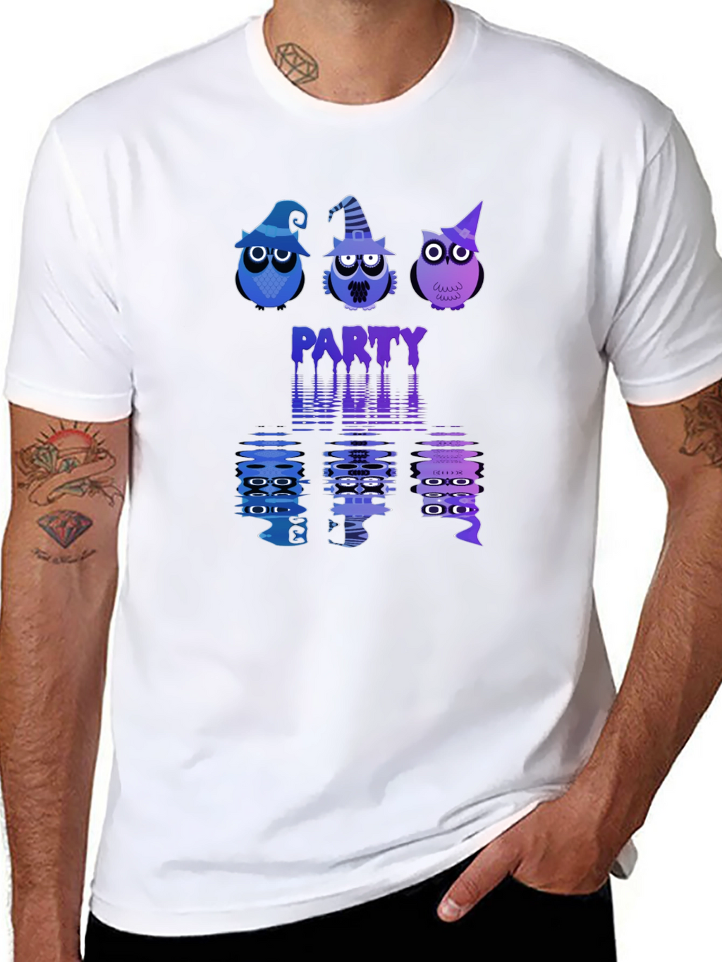 Halloween Owl Party Graphic Tee
