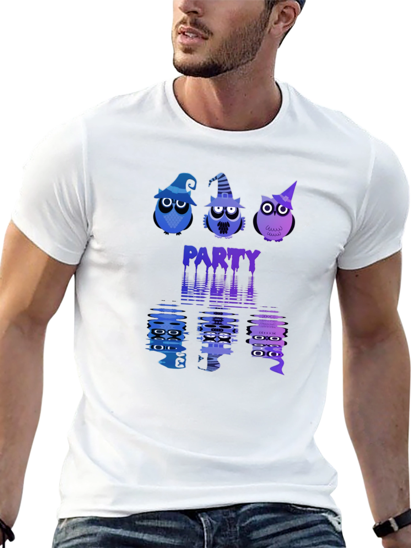Halloween Owl Party Graphic Tee