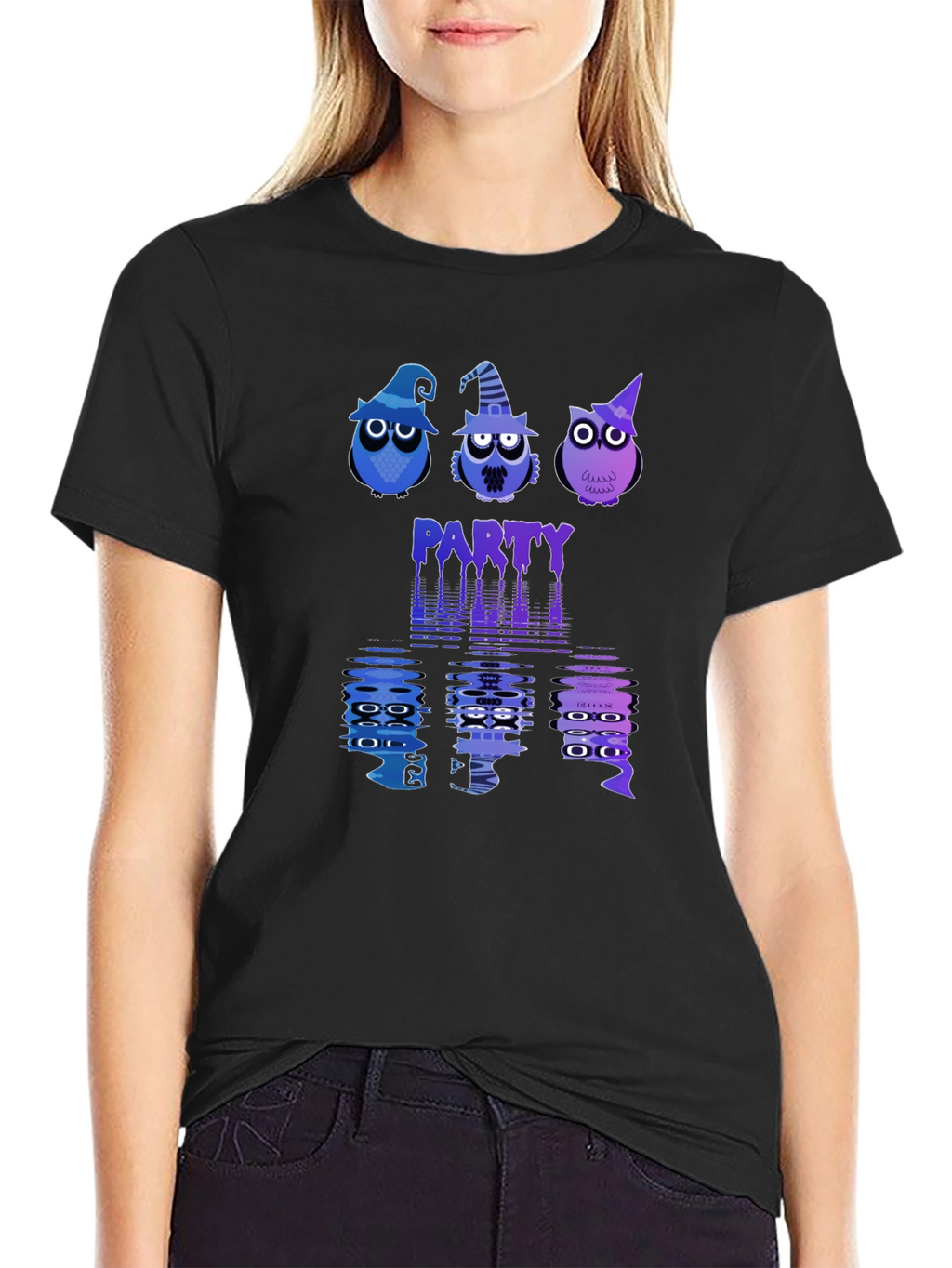 Halloween Owl Party Graphic Tee