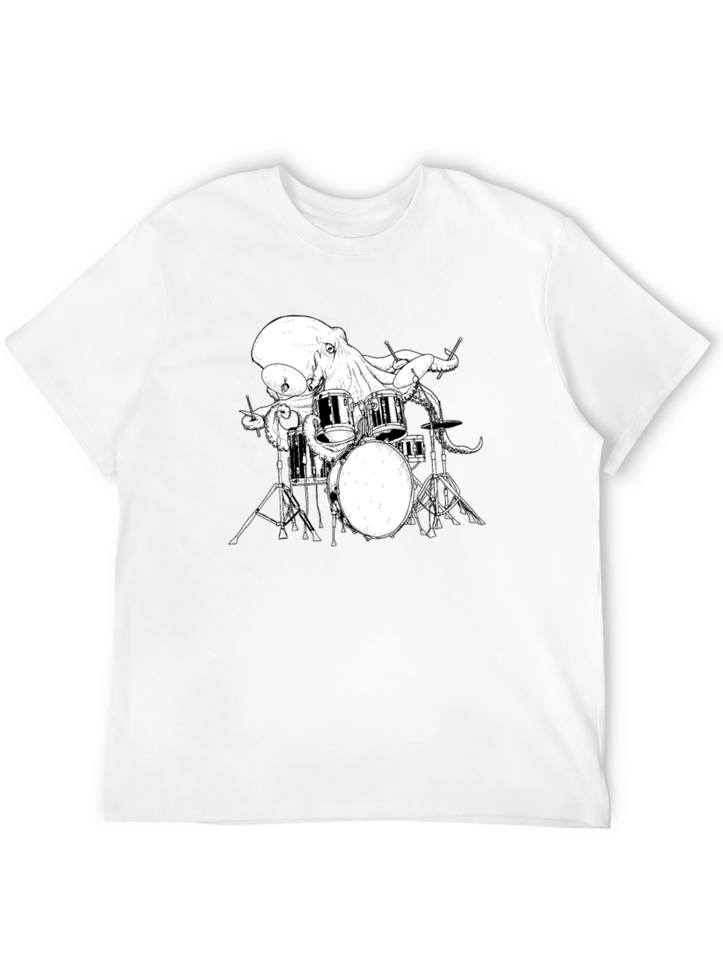 Octopus Drummer Graphic T-Shirt