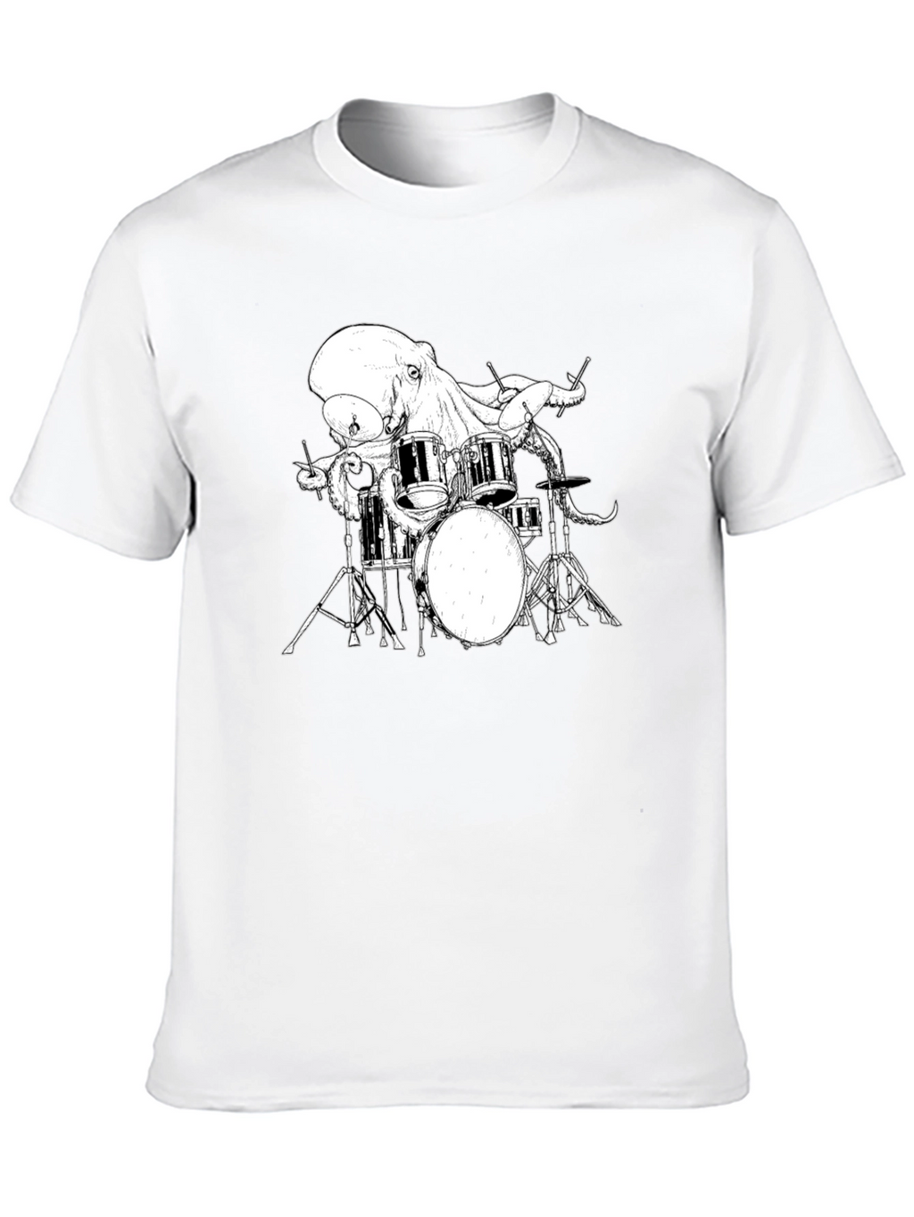 Octopus Drummer Graphic T-Shirt