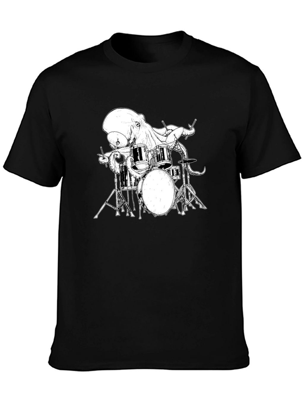 Octopus Drummer Graphic T-Shirt