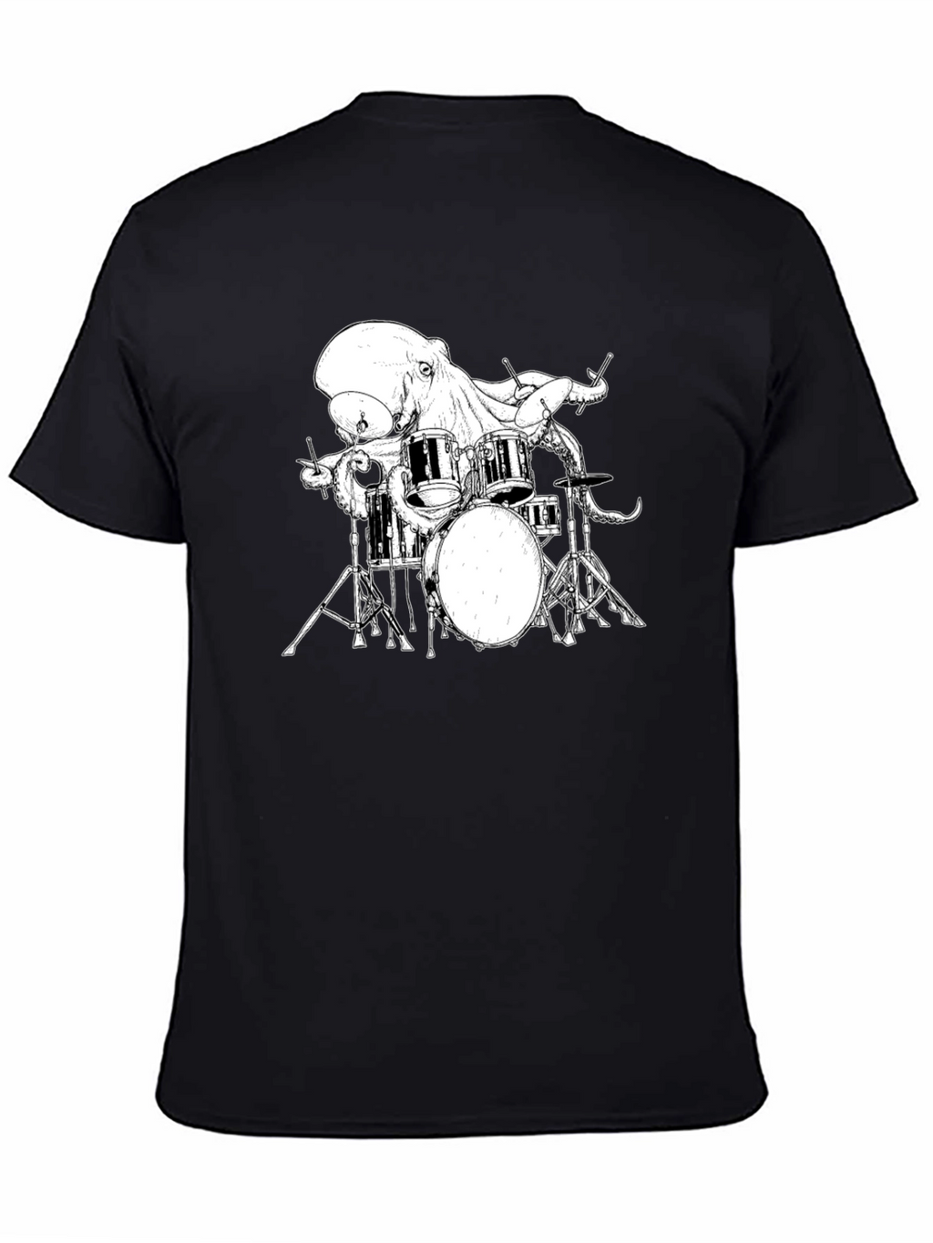 Octopus Drummer Graphic T-Shirt