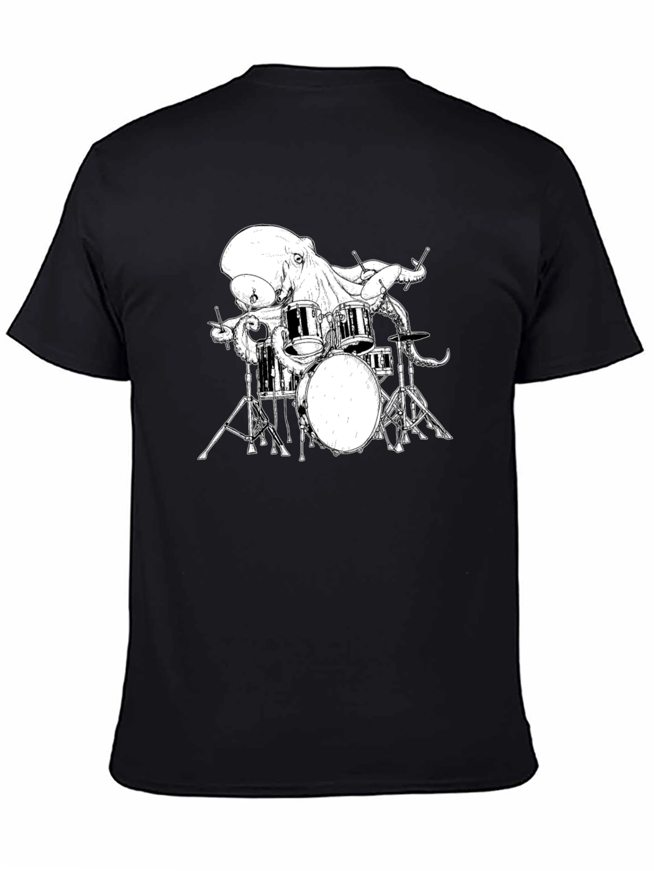 Octopus Drummer Graphic T-Shirt
