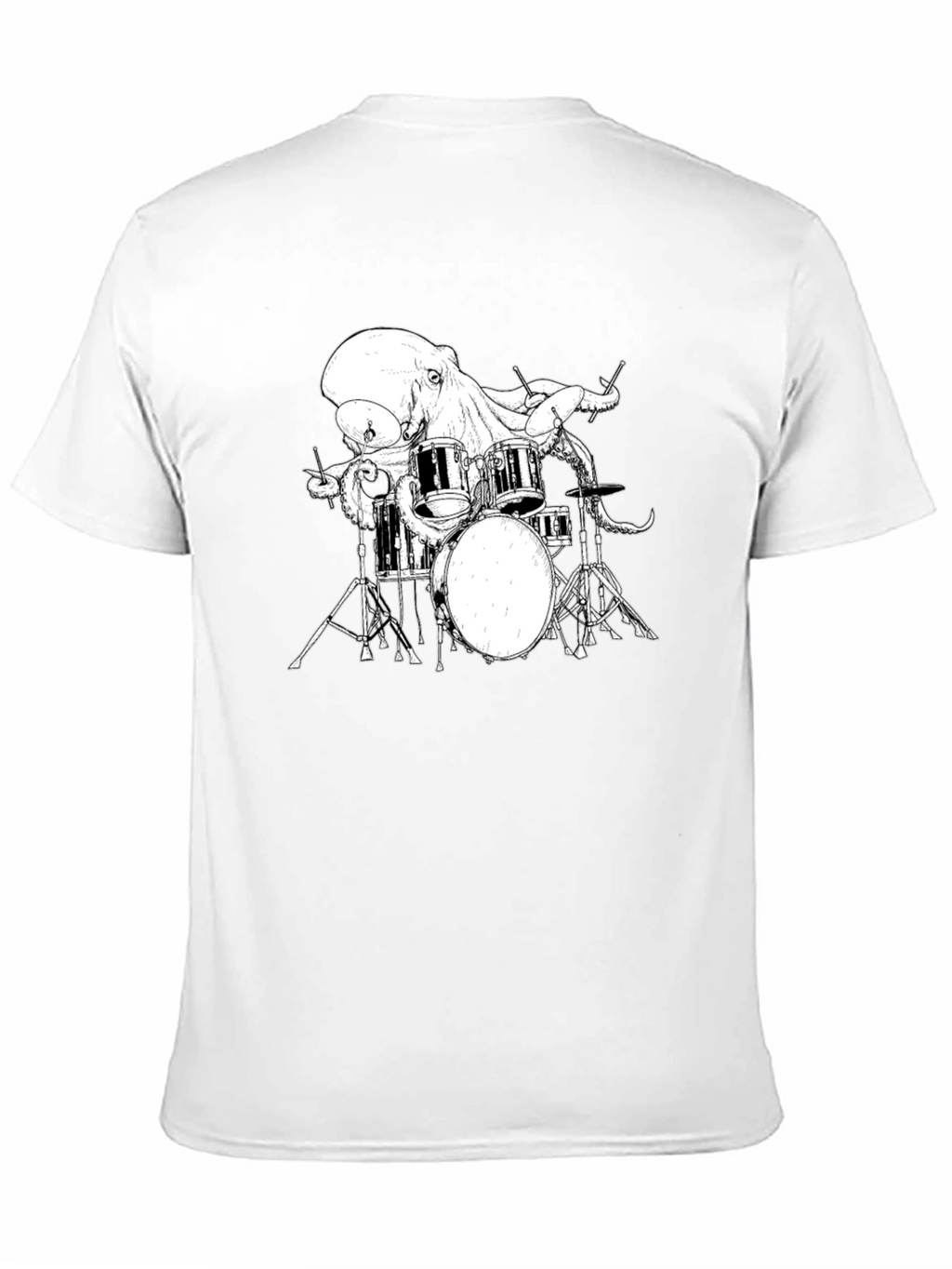 Octopus Drummer Graphic T-Shirt