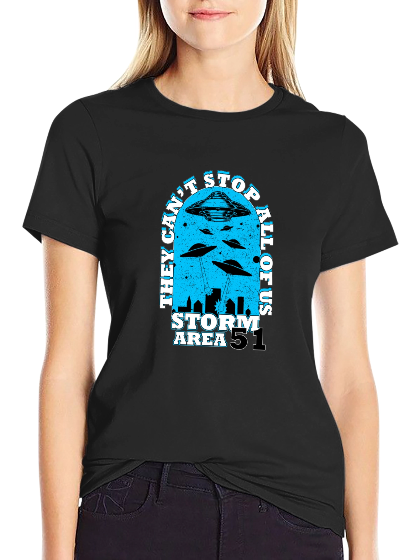 Area 51 Storm T-Shirt - They Cant Stop All Of Us
