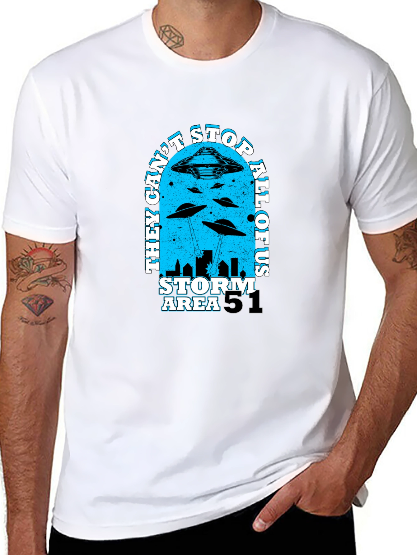 Area 51 Storm T-Shirt - They Cant Stop All Of Us