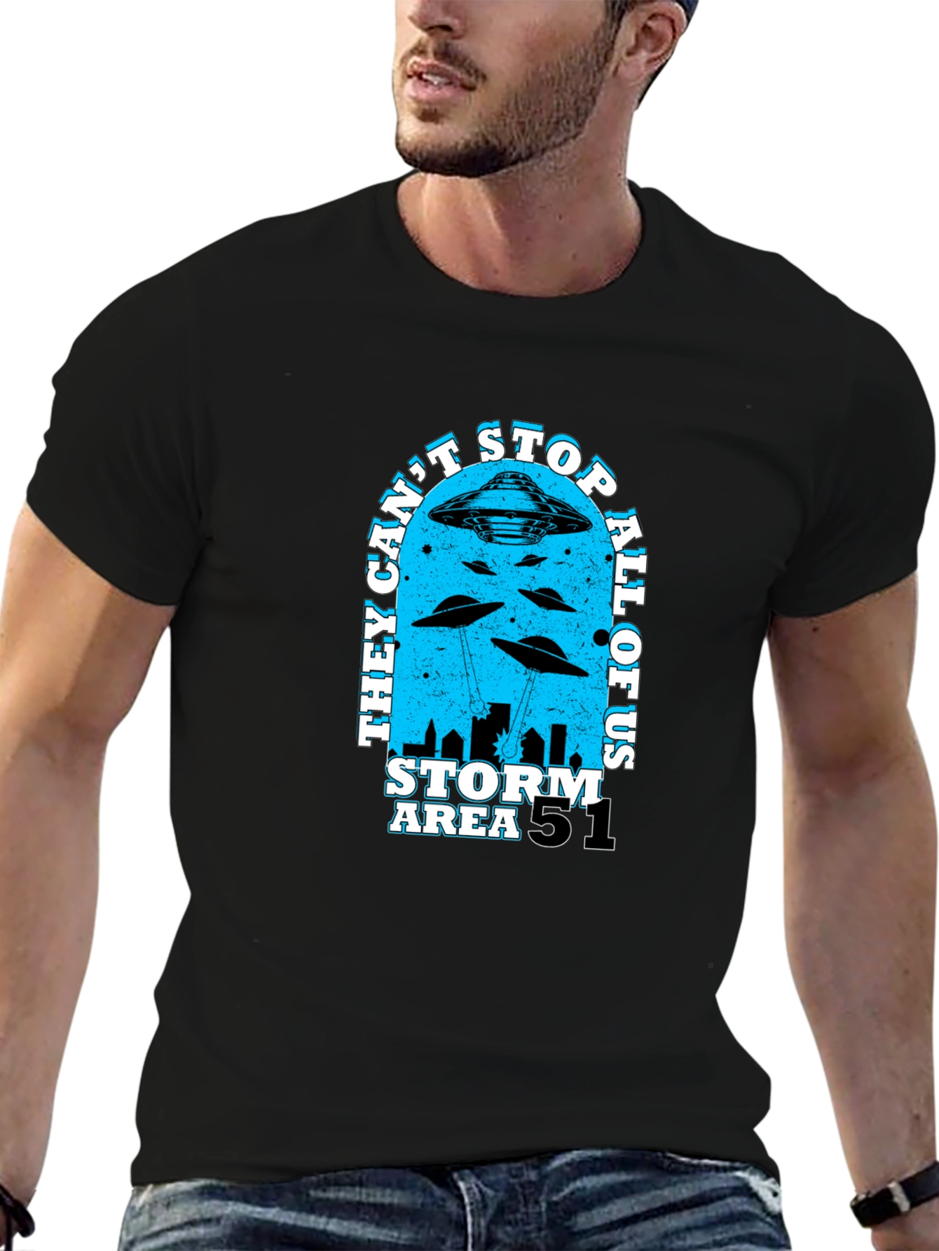Area 51 Storm T-Shirt - They Cant Stop All Of Us