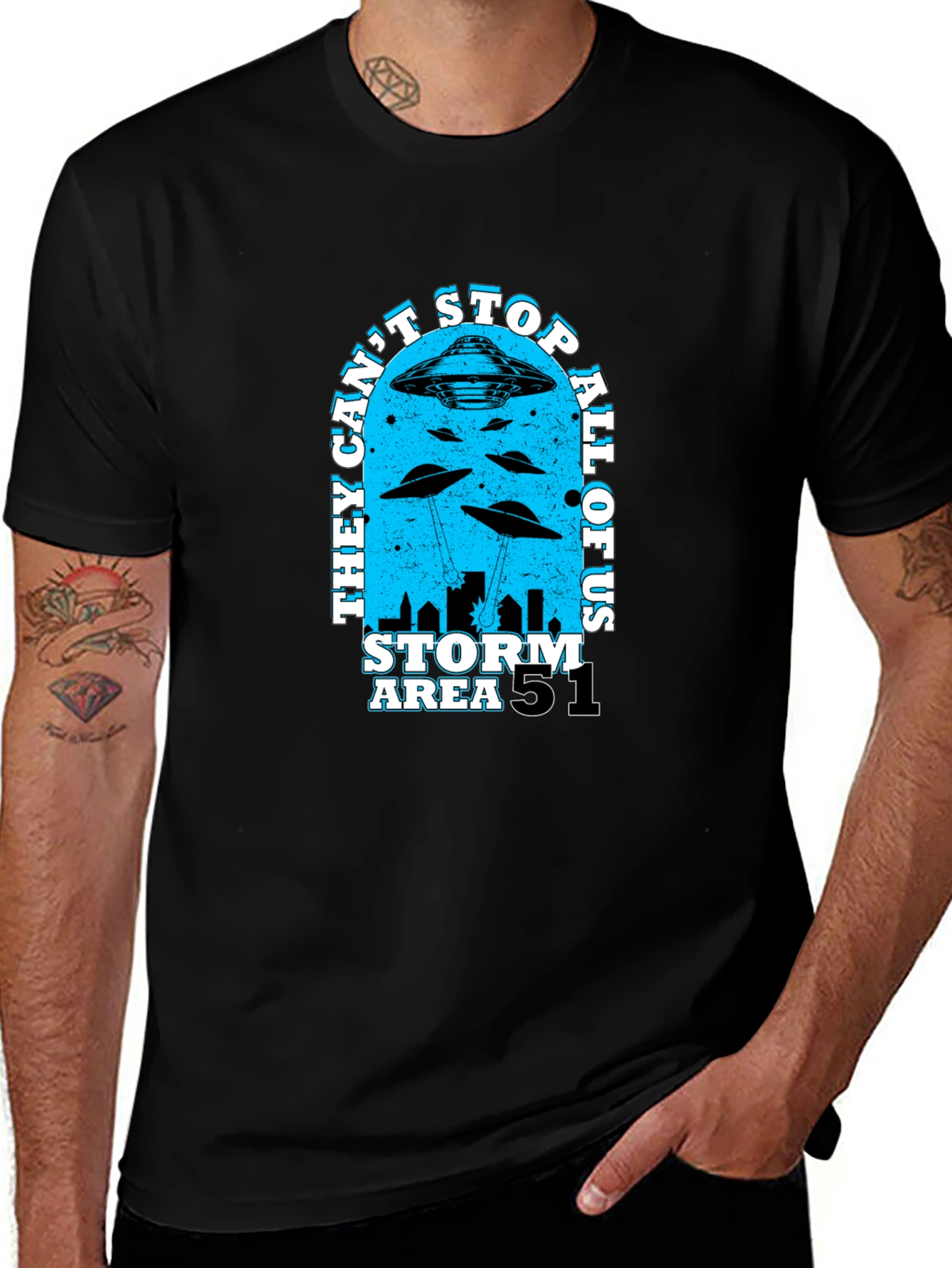 Area 51 Storm T-Shirt - They Cant Stop All Of Us