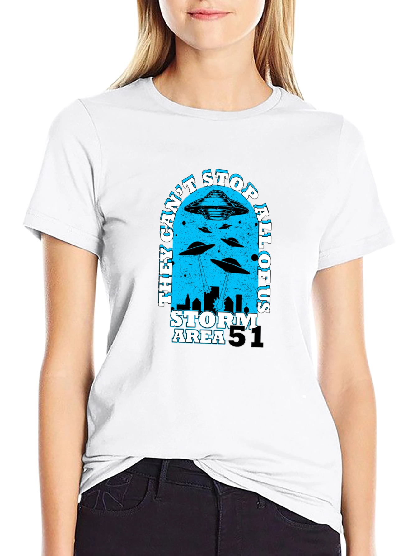 Area 51 Storm T-Shirt - They Cant Stop All Of Us