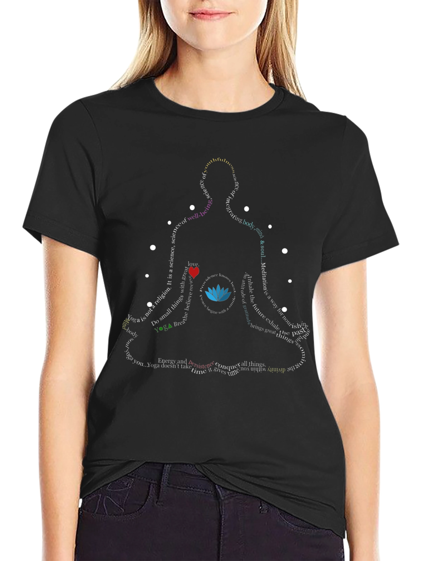 Yoga Meditation Graphic Tee - Science of Well-being