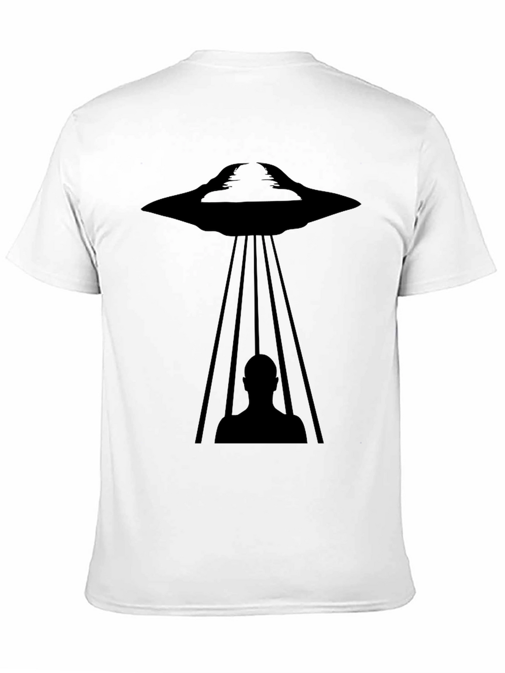UFO Abduction Graphic T-Shirt - Black