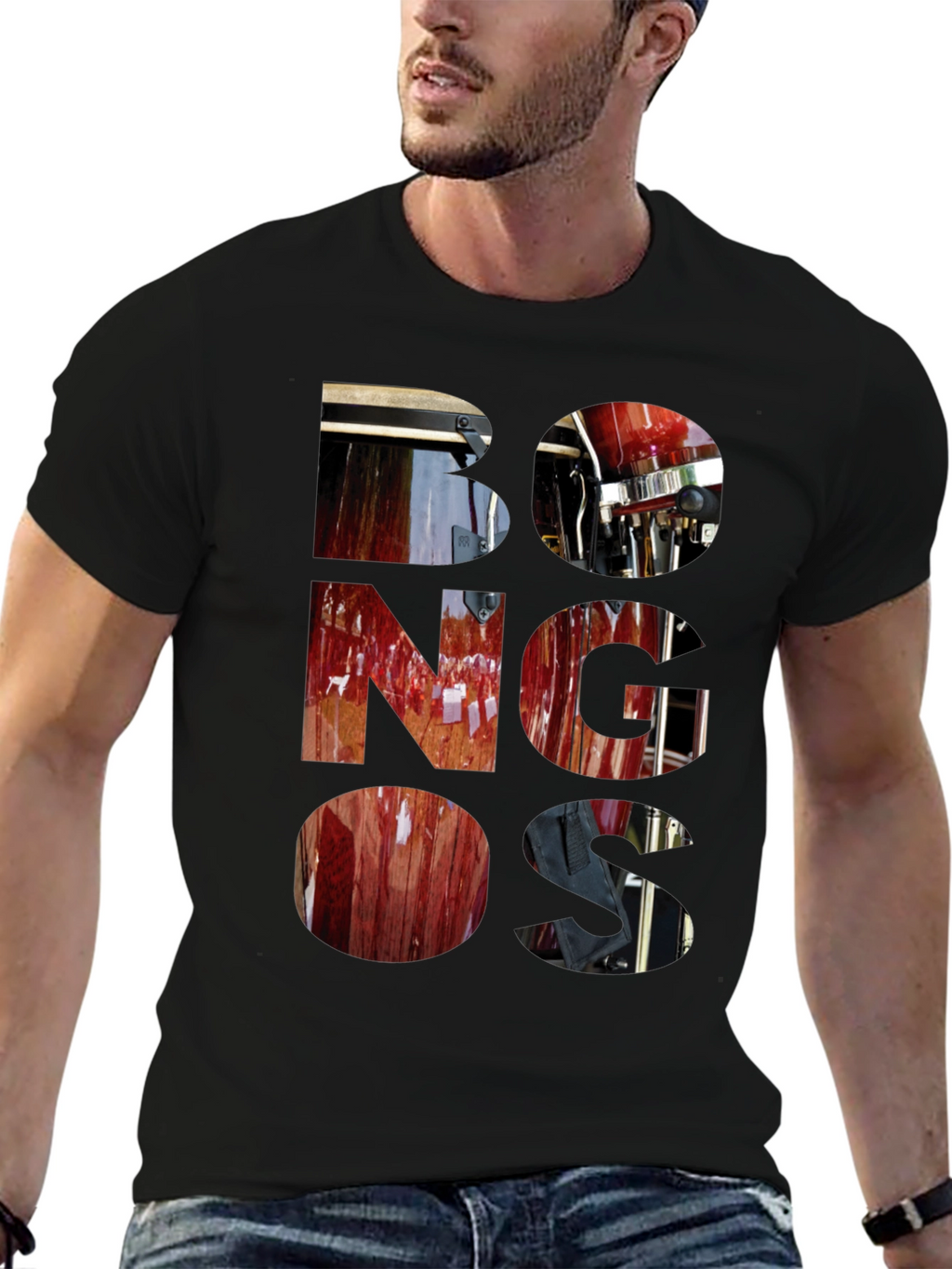 Bongos Graphic T-Shirt - Stylish Music Lover Tee