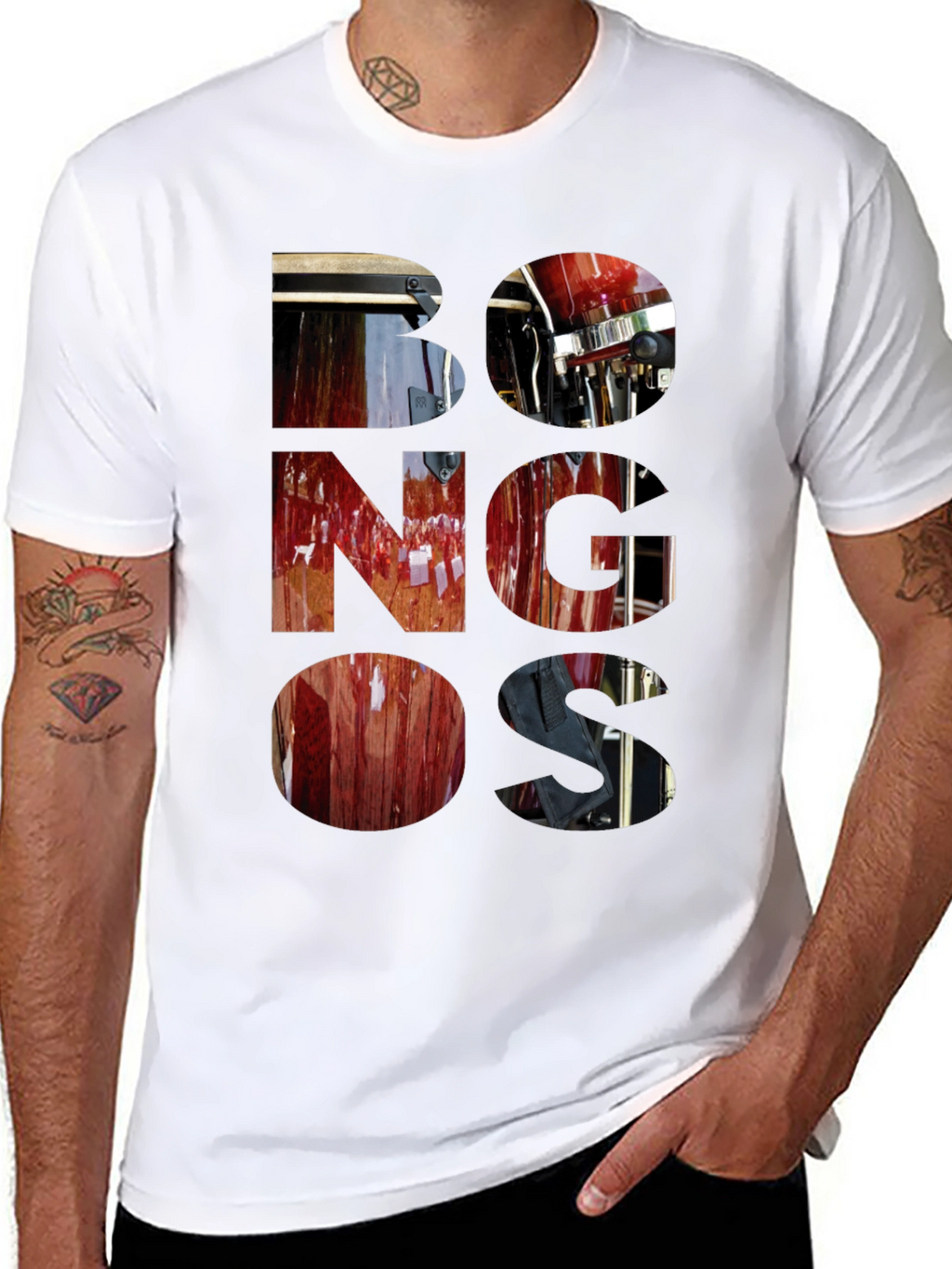 Bongos Graphic T-Shirt - Stylish Music Lover Tee