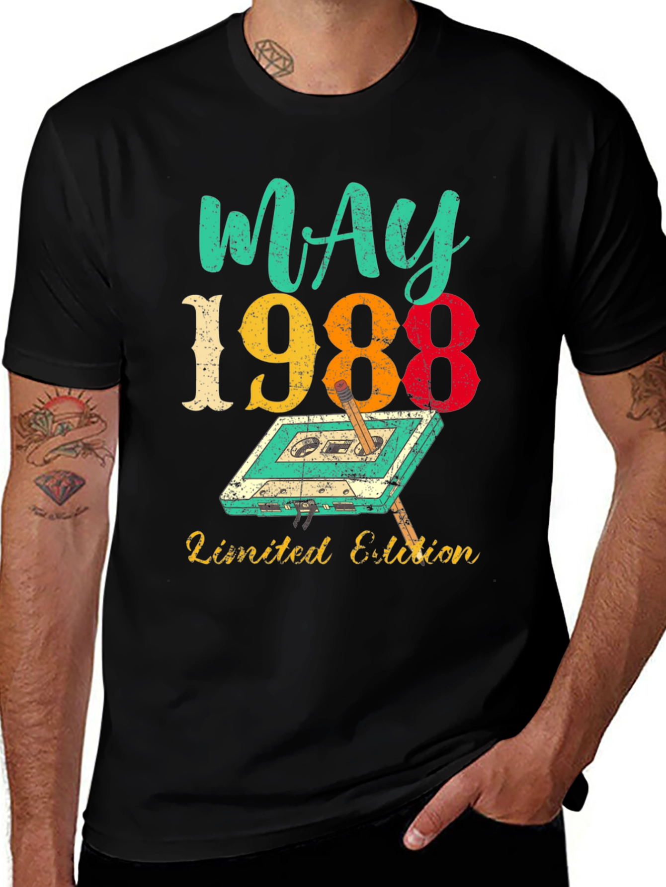 May 1988 Limited Edition Cassette Tape T-Shirt