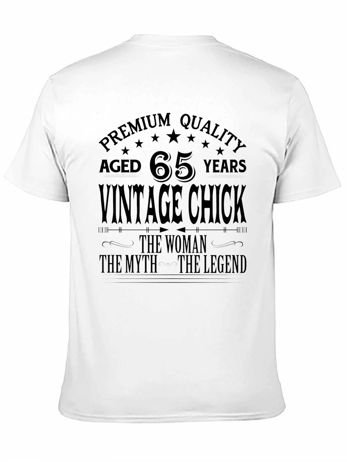 Vintage Chick 65th Birthday Premium Quality T-Shirt