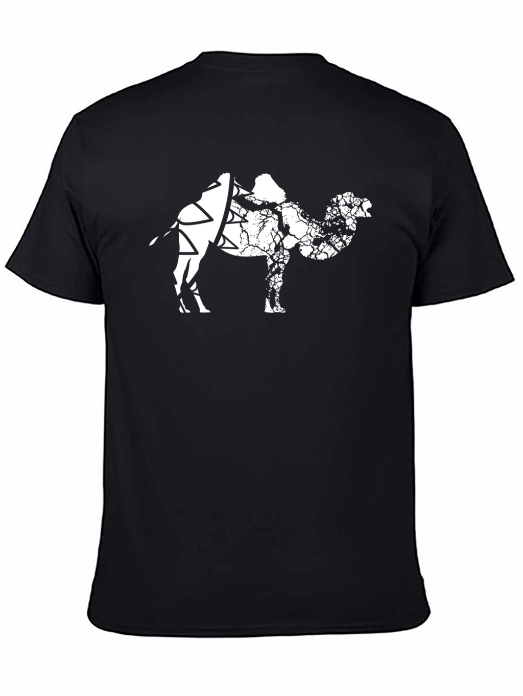 Camel Graphic T-Shirt - Black Cotton Tee