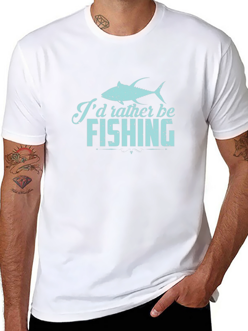 Id Rather Be Fishing Graphic Tee