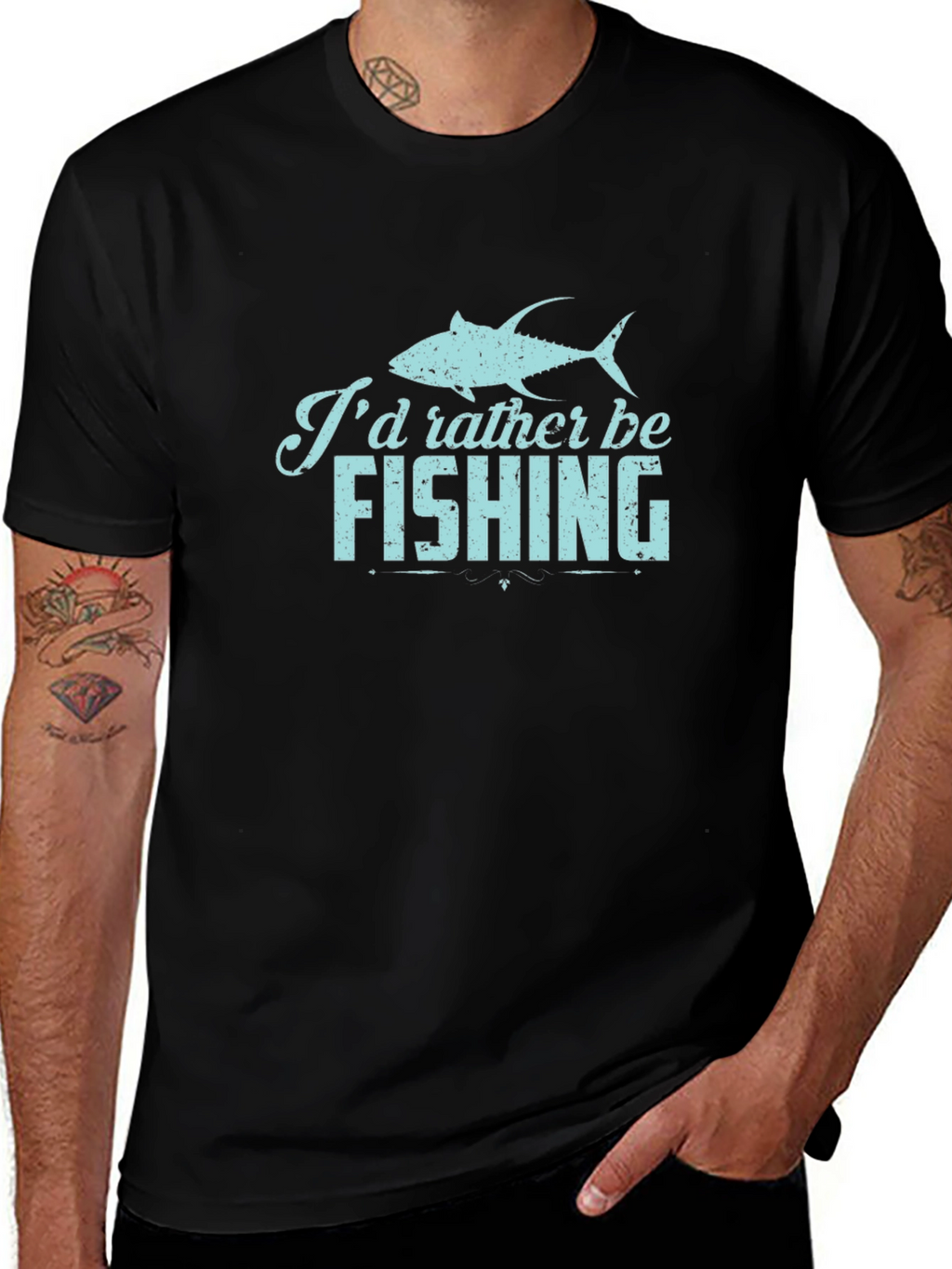 Id Rather Be Fishing Graphic Tee