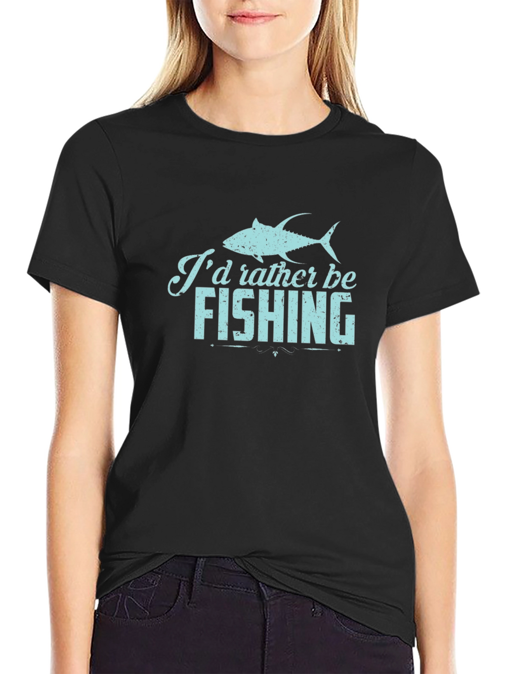 Id Rather Be Fishing Graphic Tee