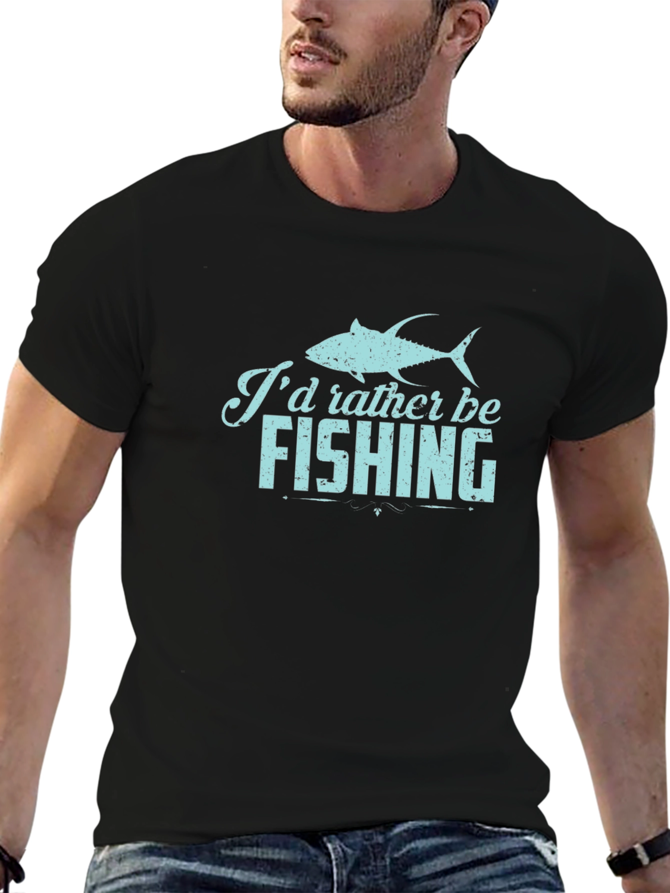 Id Rather Be Fishing Graphic Tee