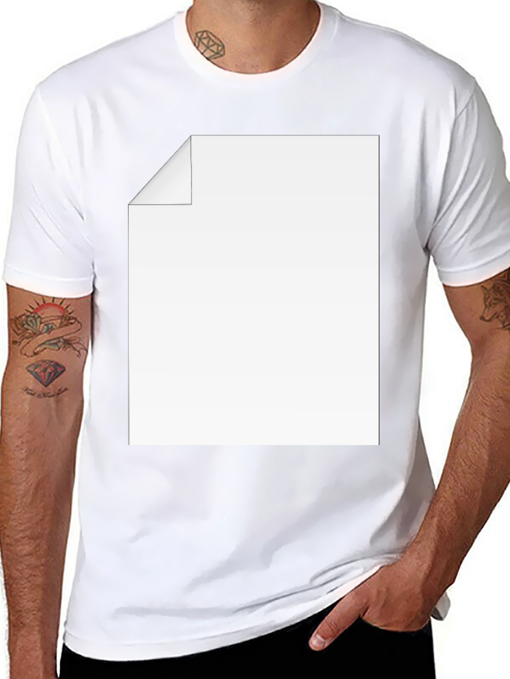 Mens Black Tee with Customizable Graphic