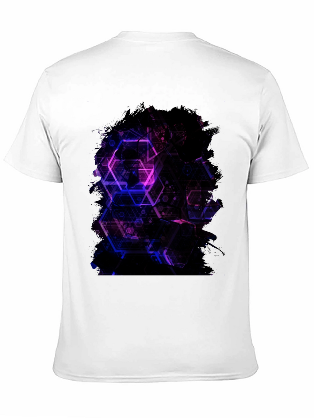 Geometric Print Black T-Shirt