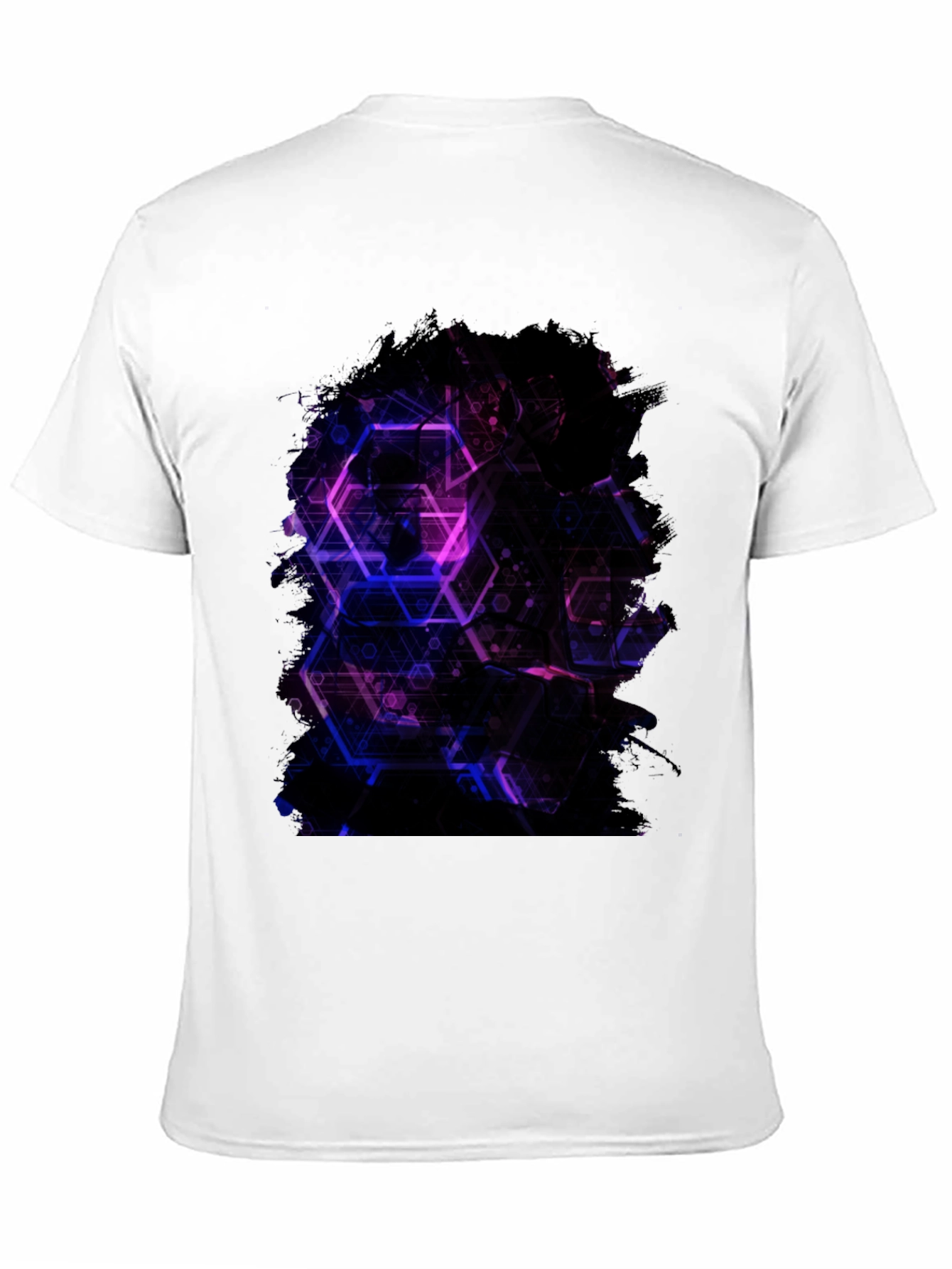 Geometric Print Black T-Shirt