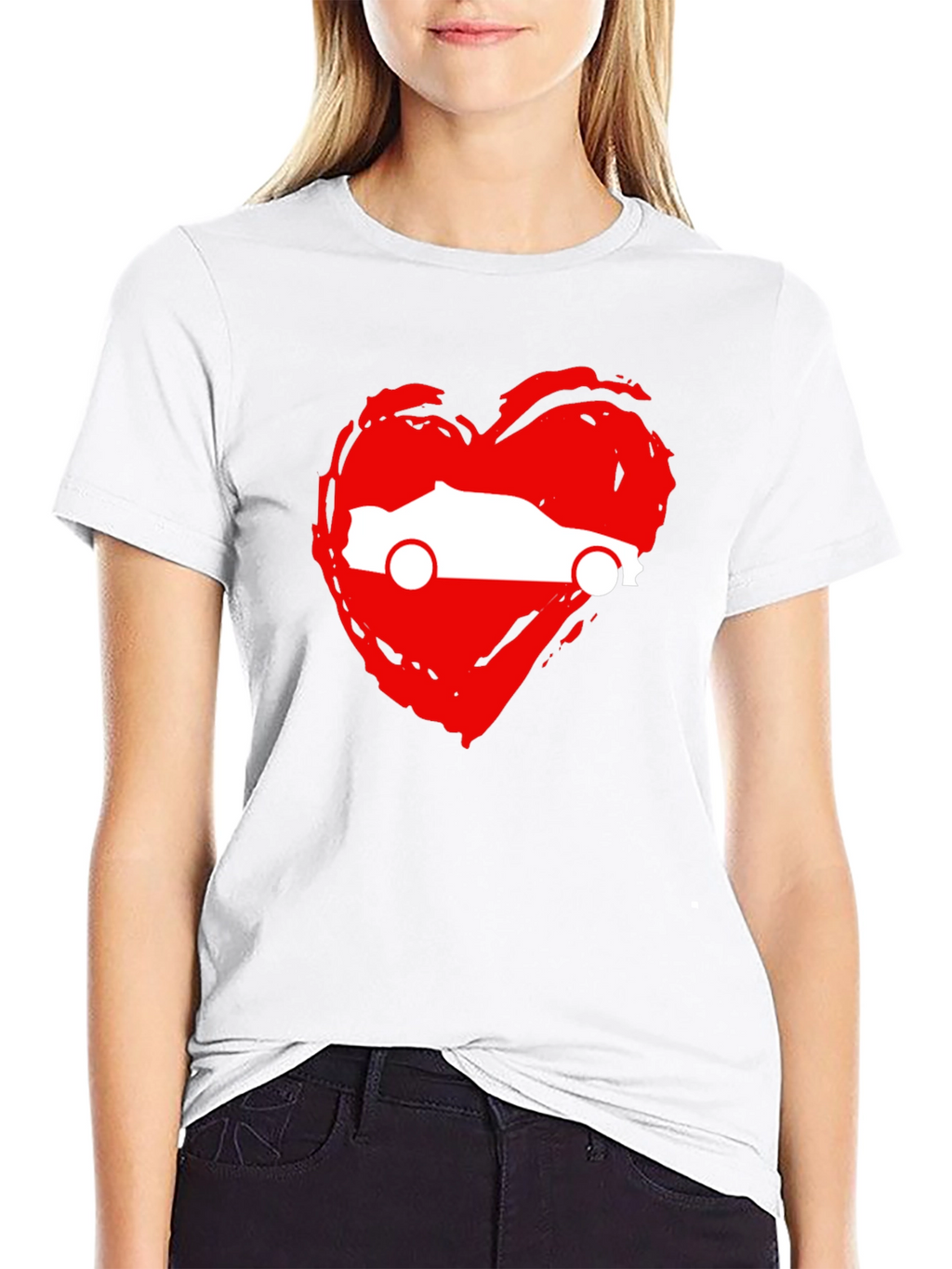 Car Love Heart T-Shirt - Graphic Tee